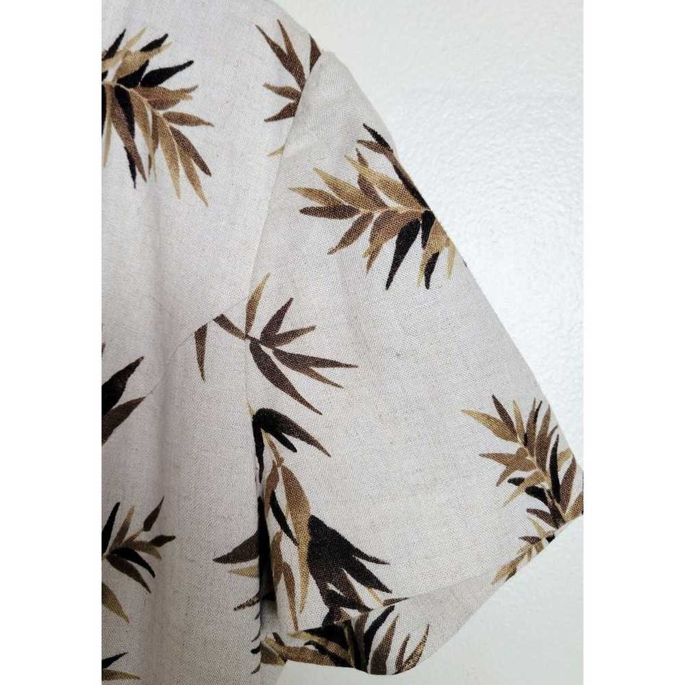 Vintage Jessica Howard Linen Rayon Palm Leaf Maxi… - image 4