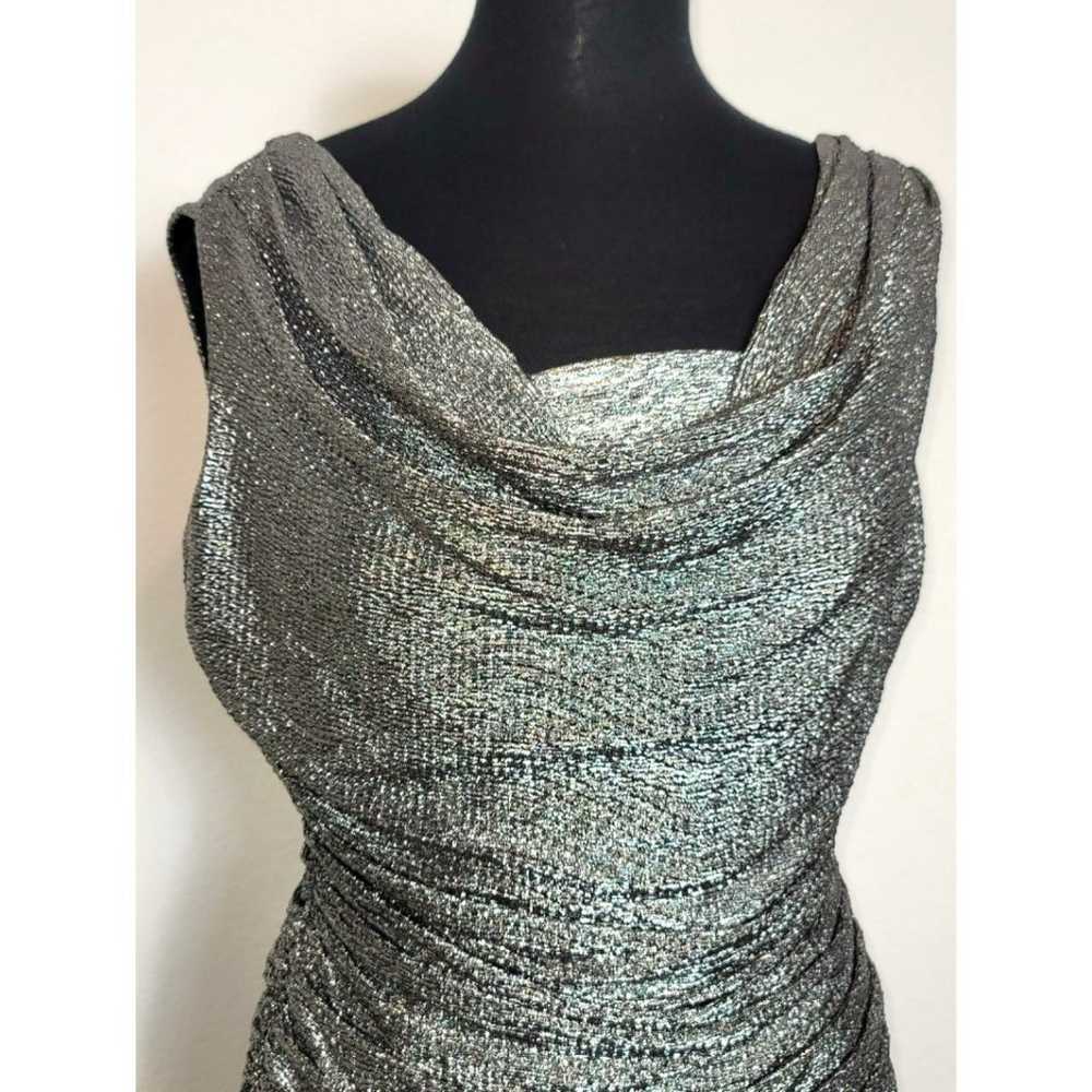 Vintage R&M Richards Silver & Black Sparkle Dress… - image 2