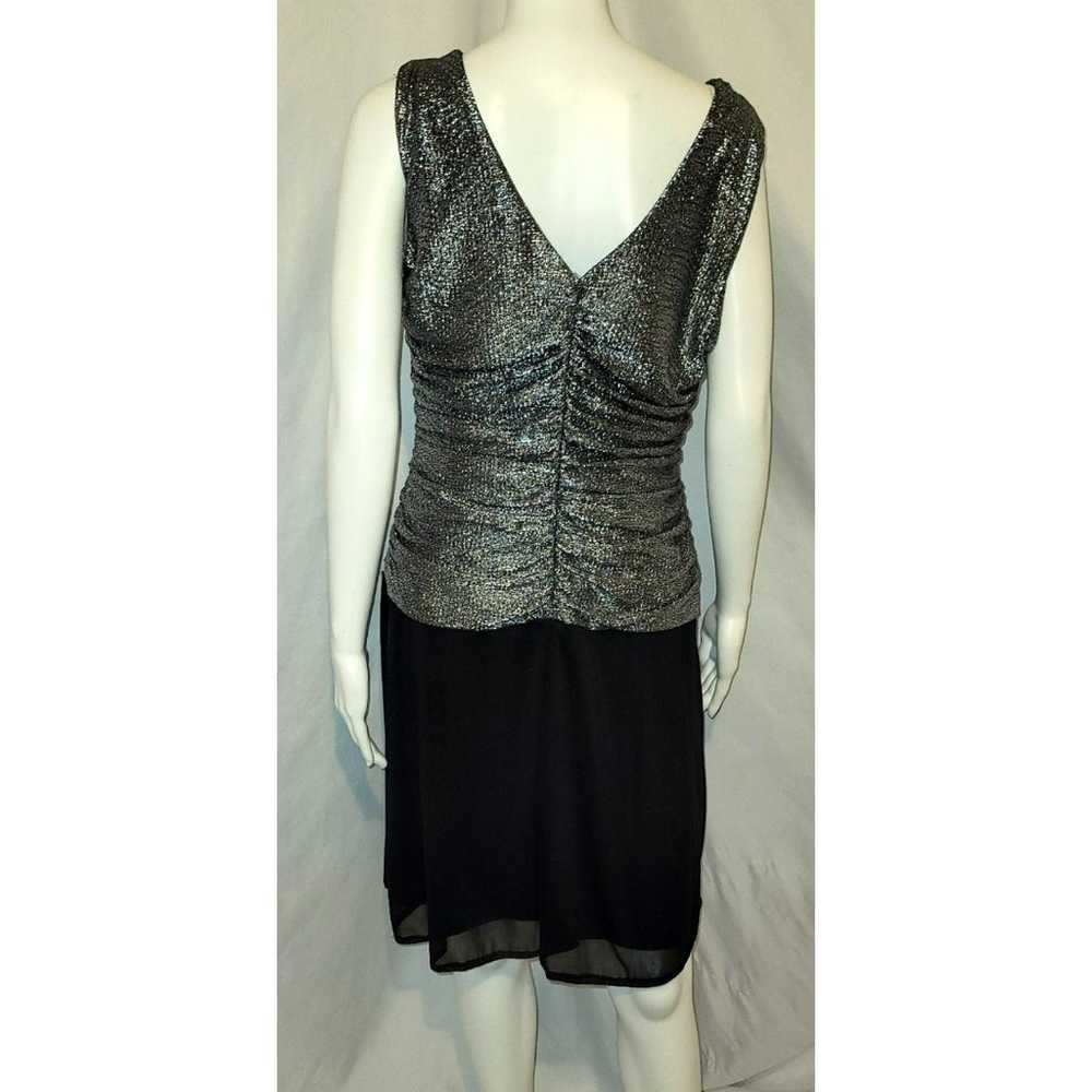 Vintage R&M Richards Silver & Black Sparkle Dress… - image 8