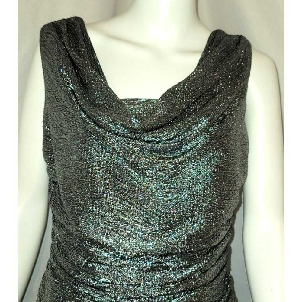 Vintage R&M Richards Silver & Black Sparkle Dress… - image 9