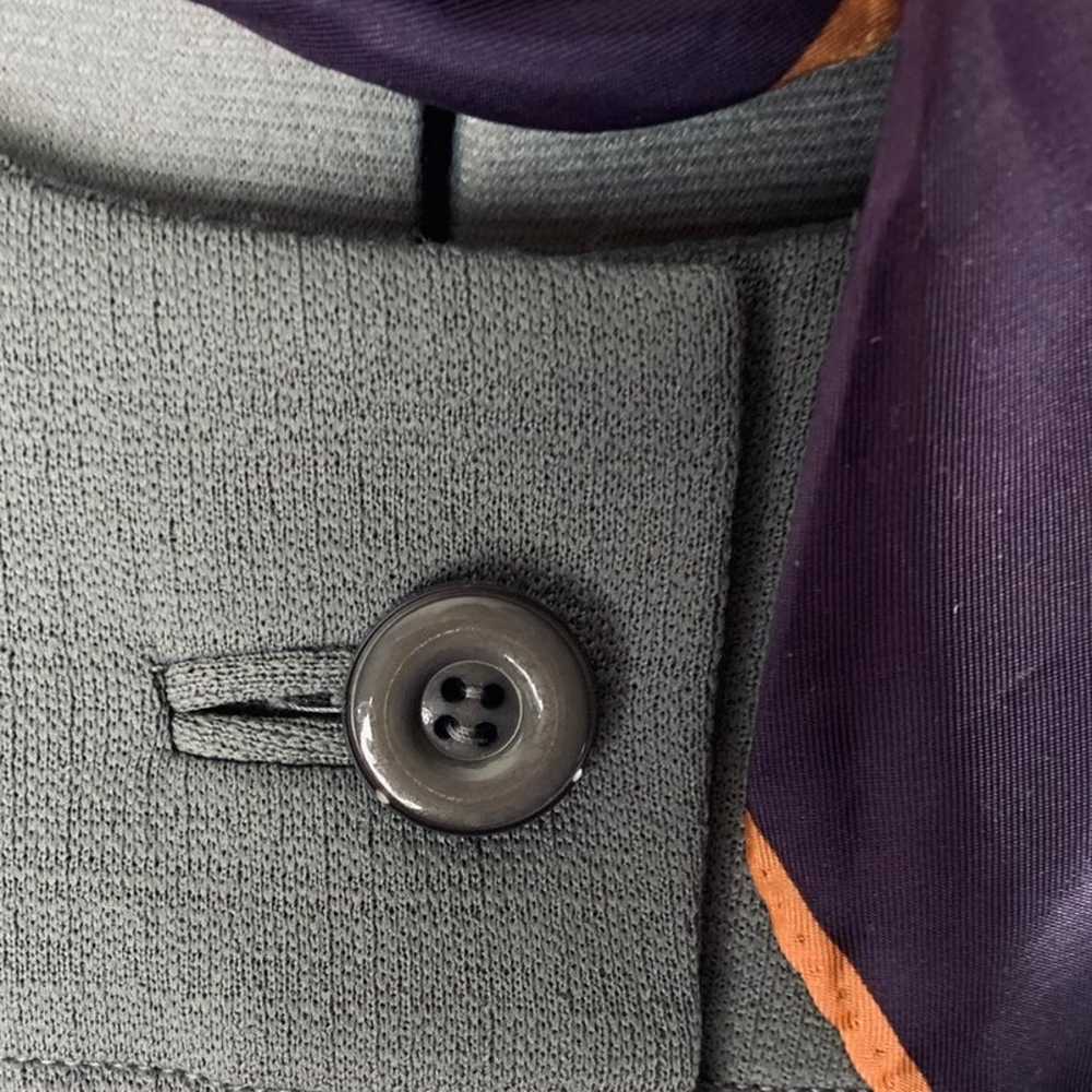 Vintage Gray Dress W/ Cap Sleeves. Full Figure (2… - image 4