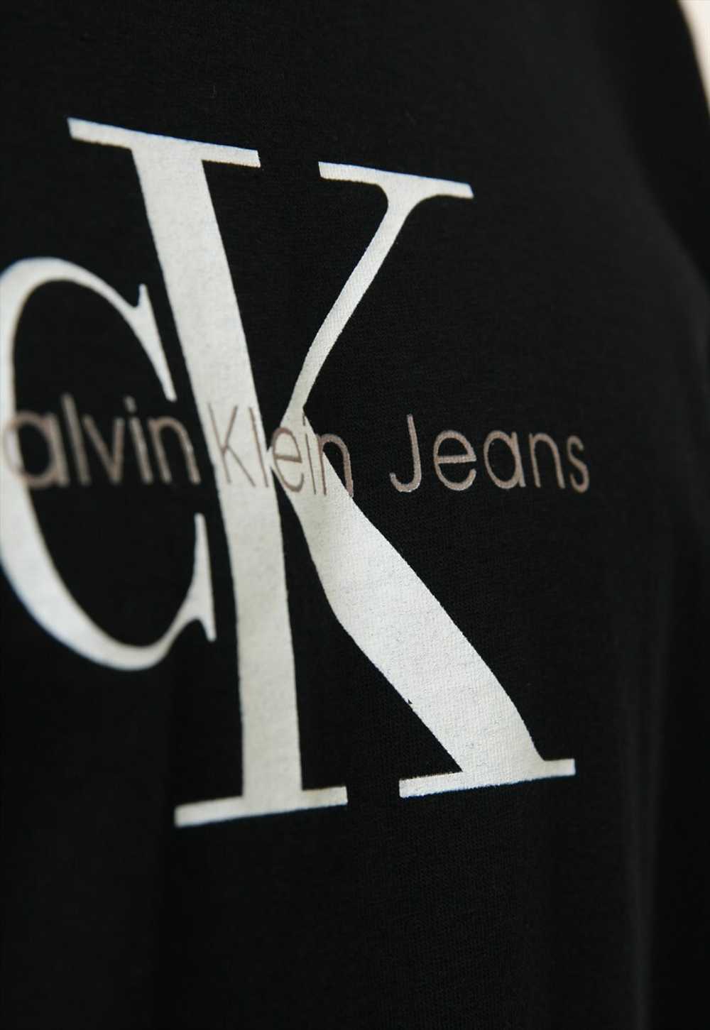 90s Oldschool Calvin Klein Graphic Print T-Shirt … - image 4
