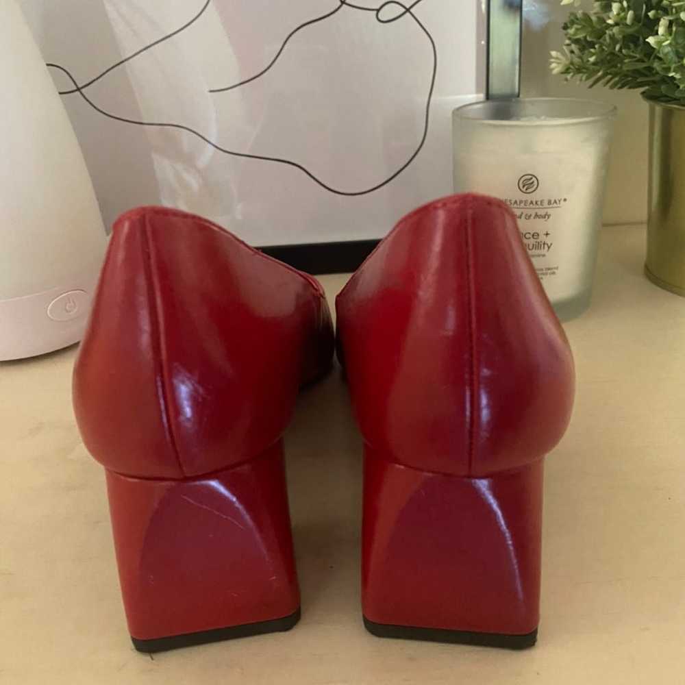 ZARA red mule heels - image 2