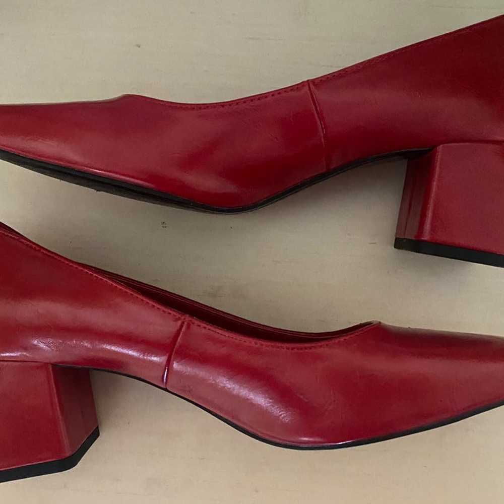 ZARA red mule heels - image 3