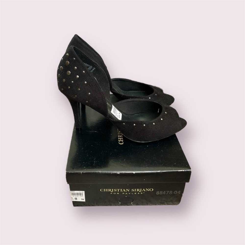 Christian Siriano for Payless | Black Suede Heels… - image 3