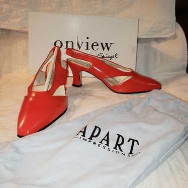 Apart Impressions Red Leather Heels - image 1