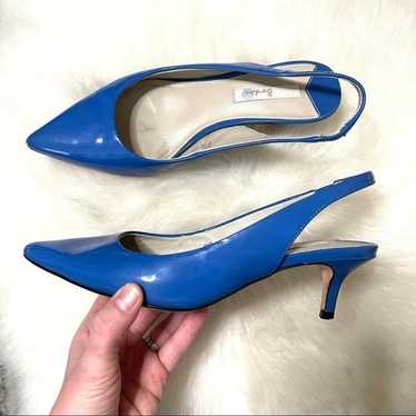 Vintage Boden electric blue patent leather kitten… - image 1