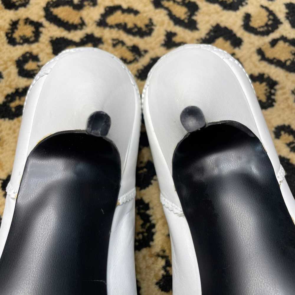 Vintage White Heels Leather stiletto brand new - image 10