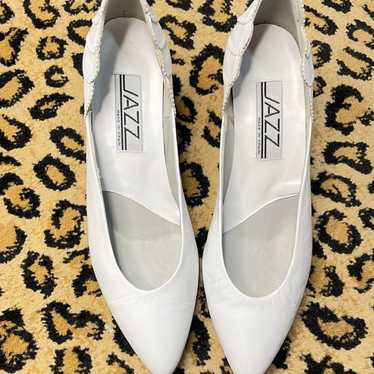 Vintage White Heels Leather stiletto brand new - image 1