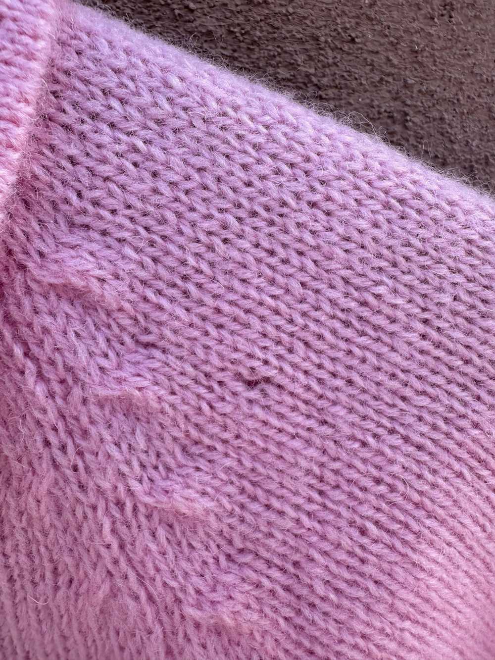 Pink Shetland Pure Wool Collared Sweater - image 4