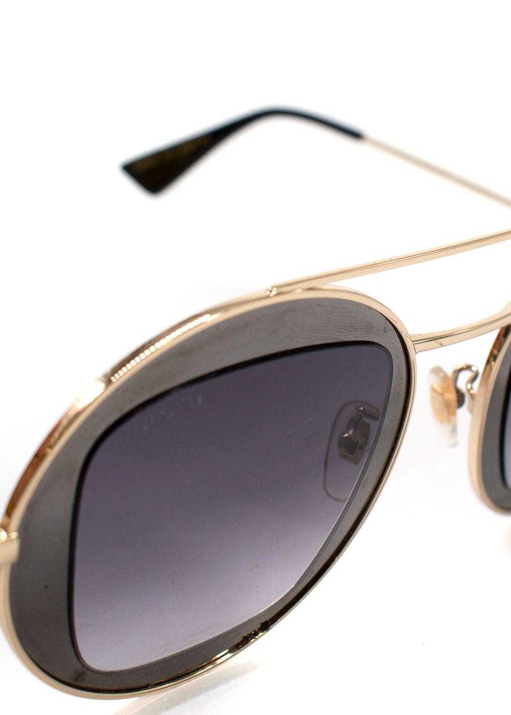 Managed by hewi Gucci Round Pale Gold Frame Sungl… - image 8