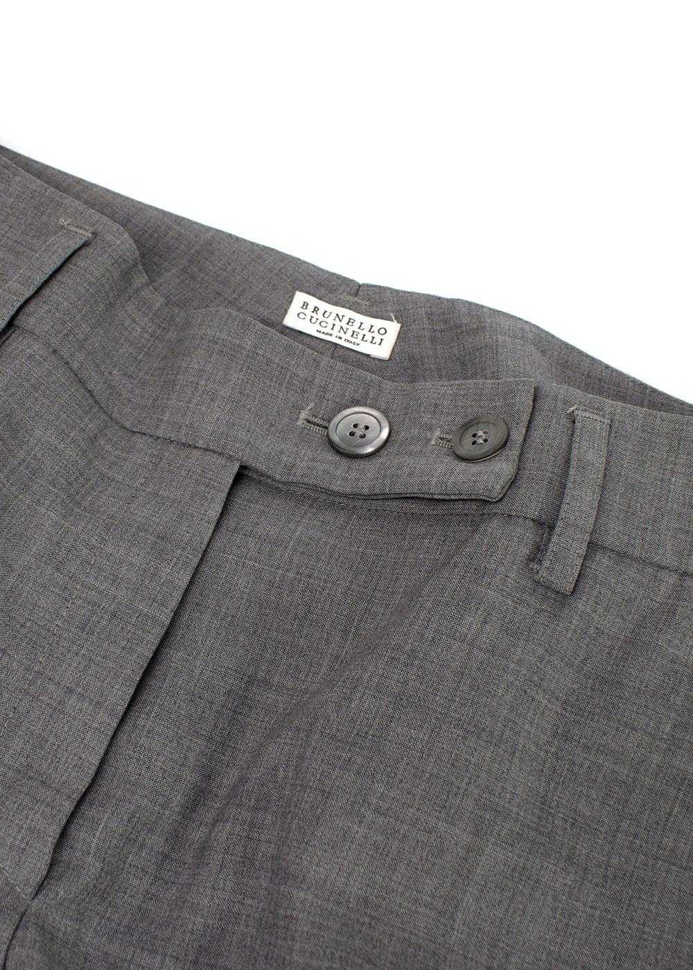 Managed by hewi Brunello Cucinelli Grey Wool & Si… - image 3