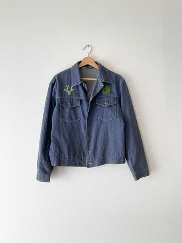 Embroidered Chambray Jacket