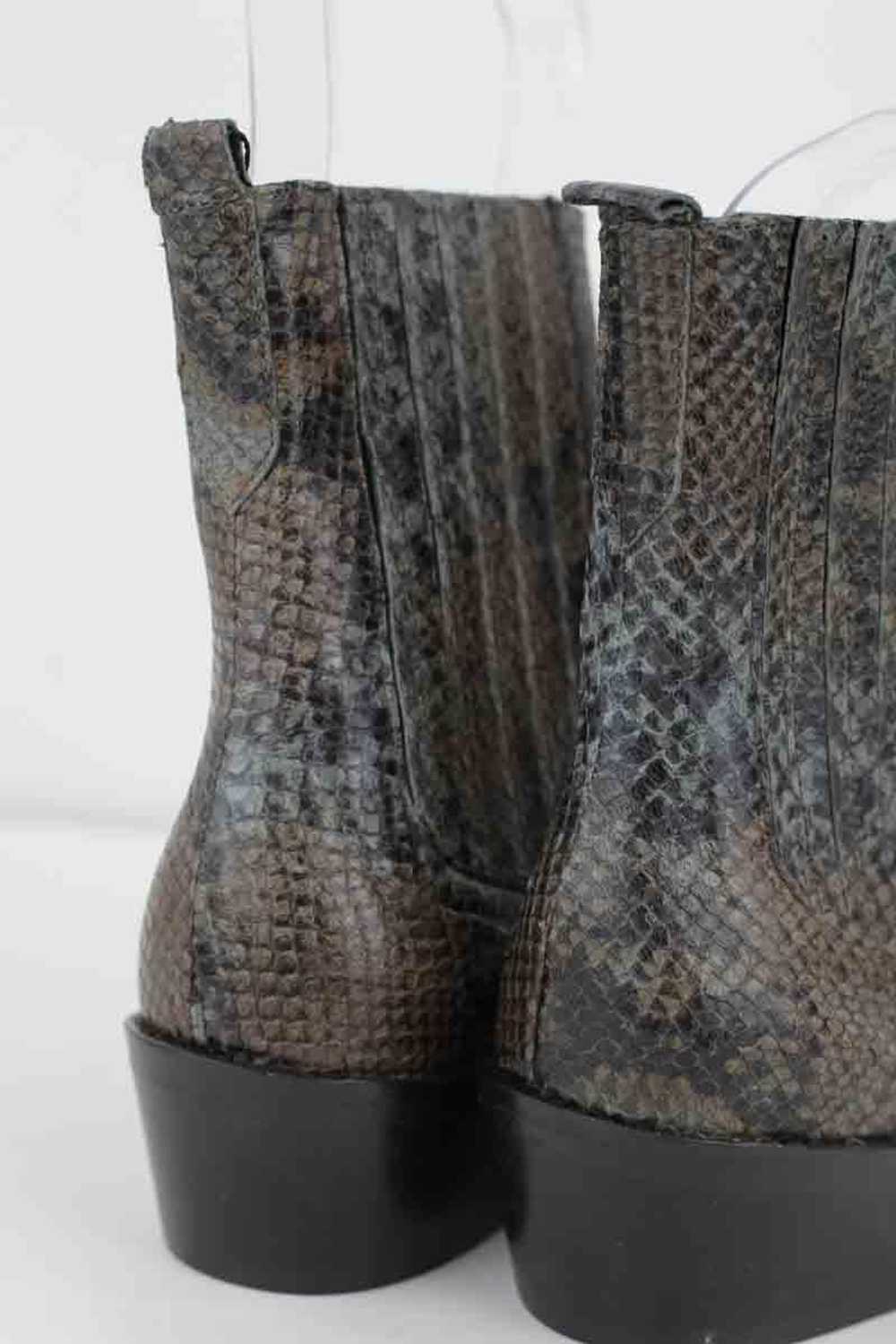 Circular Clothing Boots en cuir ANAKI gris. Matiè… - image 5