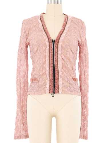 Voyage Dusty Pink Lace Cardigan