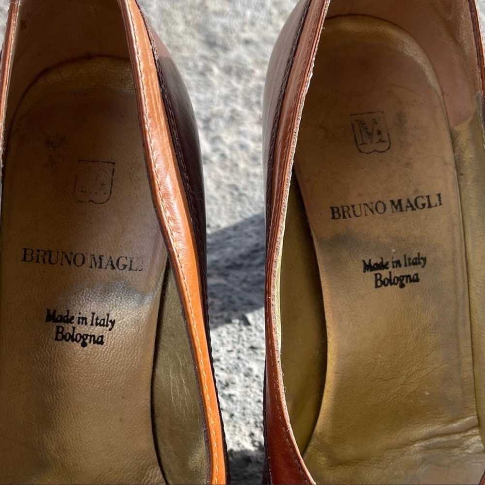 Vintage Bruno Magli Italian Leather Square Toe Pu… - image 12