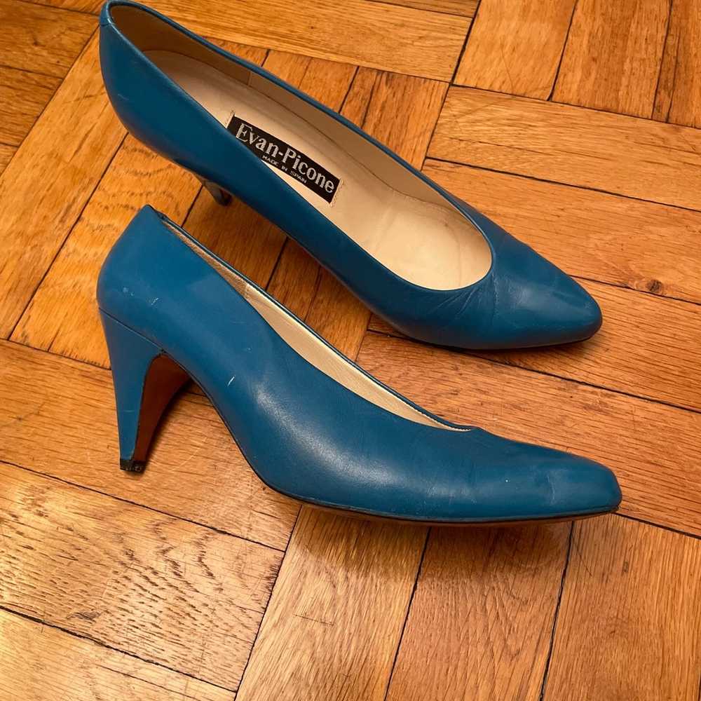 Evan picone blue heels - image 4