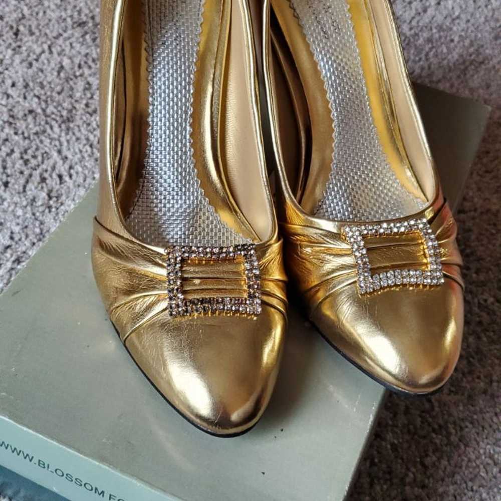 Vintage Gold Heels - image 1