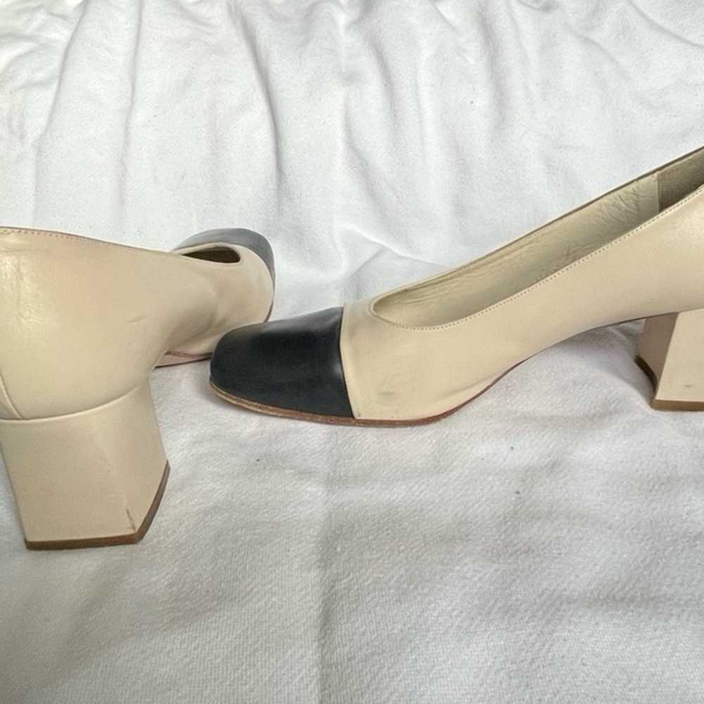 Vintage Laura Camino two-tone block heel - image 4