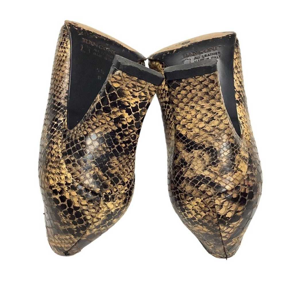 Rangoni Firenze Italy Women's 5.5 B Snake Print P… - image 7