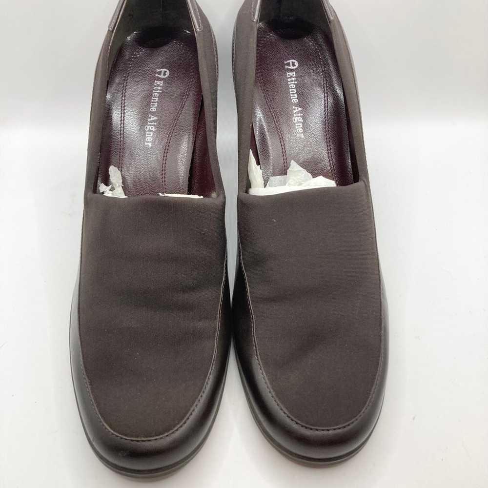 Etienne Aigner Heels Brown Vintage Heels Leather … - image 2