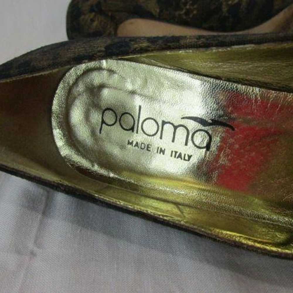 Paloma Italy Black Gold Shimmer Pumps 5. - image 12