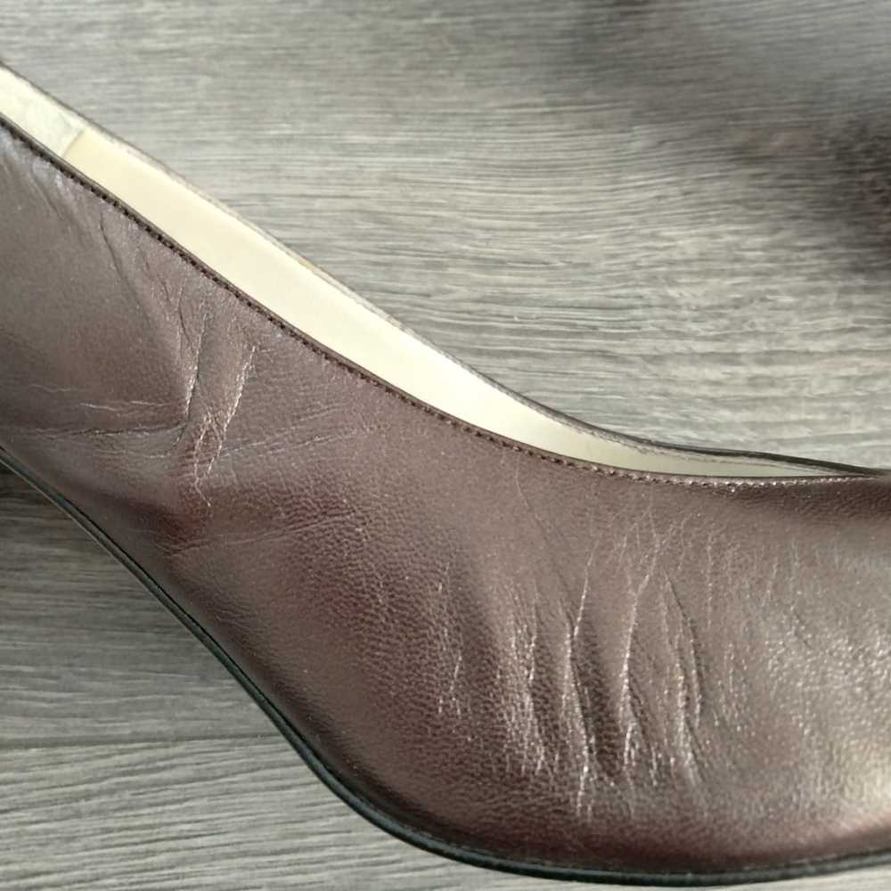 Vintage Charter Club Brown Leather Classic Heels … - image 7
