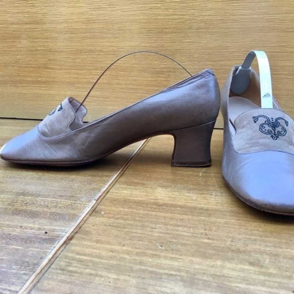 Vintage 60's Italian Hand Cobbled Heels - image 1