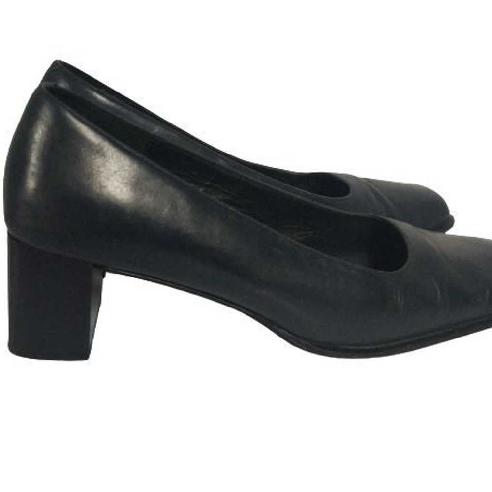 Coach Vintage Black Leather Pumps Womens Shoes Si… - image 2