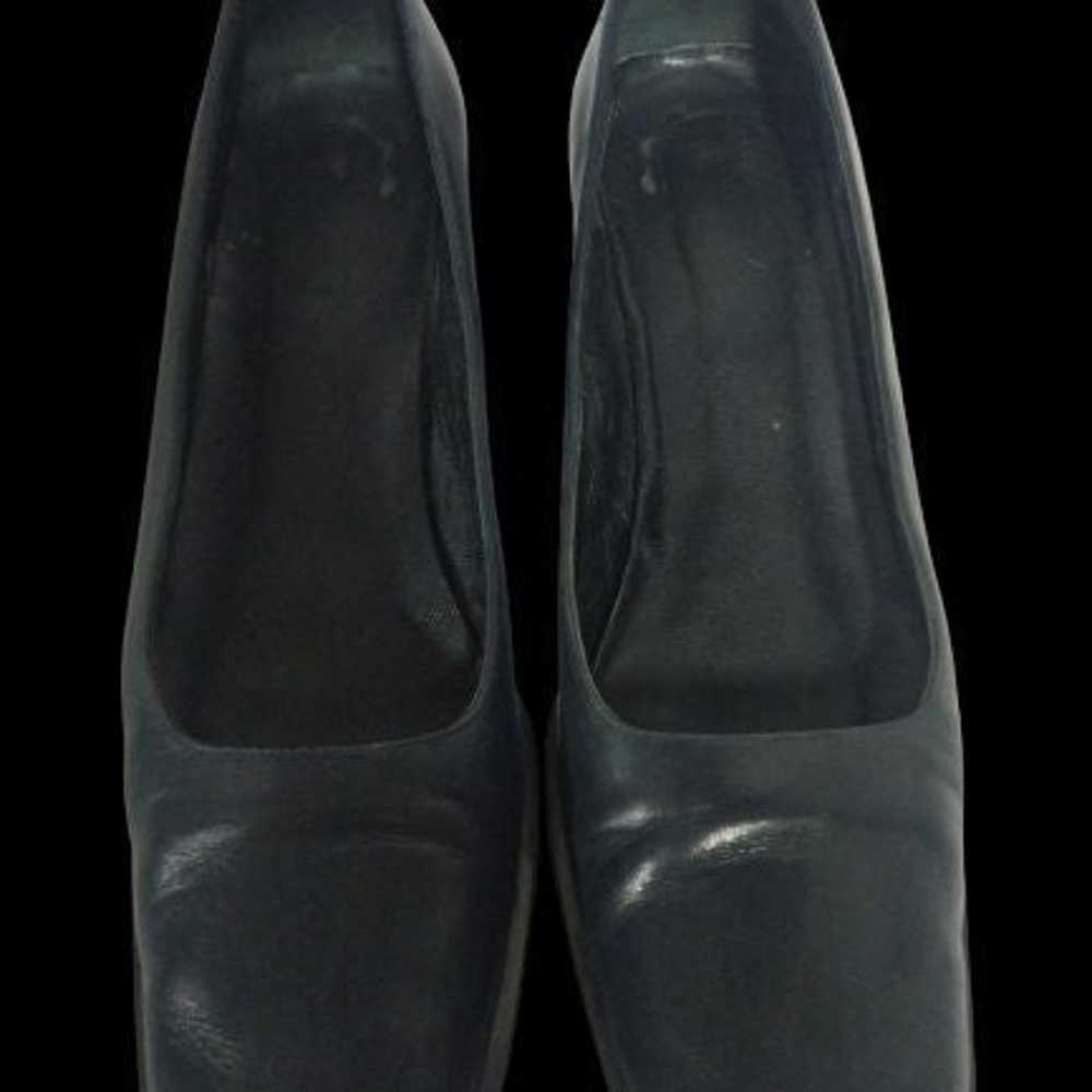 Coach Vintage Black Leather Pumps Womens Shoes Si… - image 4