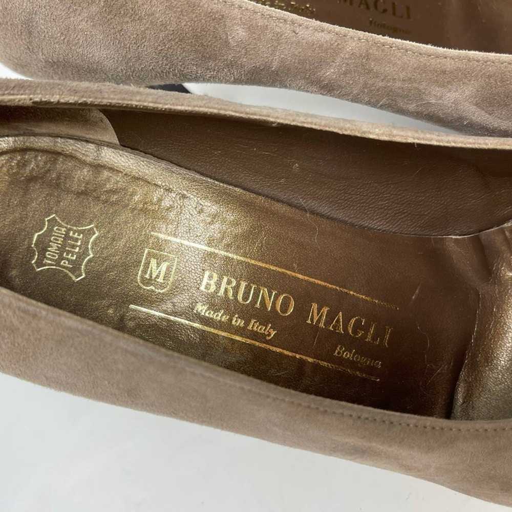 Bruno Magli VINTAGE Suede Pump Heels | Brown Tan … - image 5