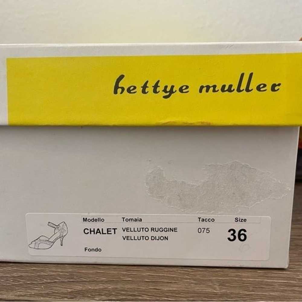 Bettye Muller Multicolored Velvet Heels, Size 36 … - image 7