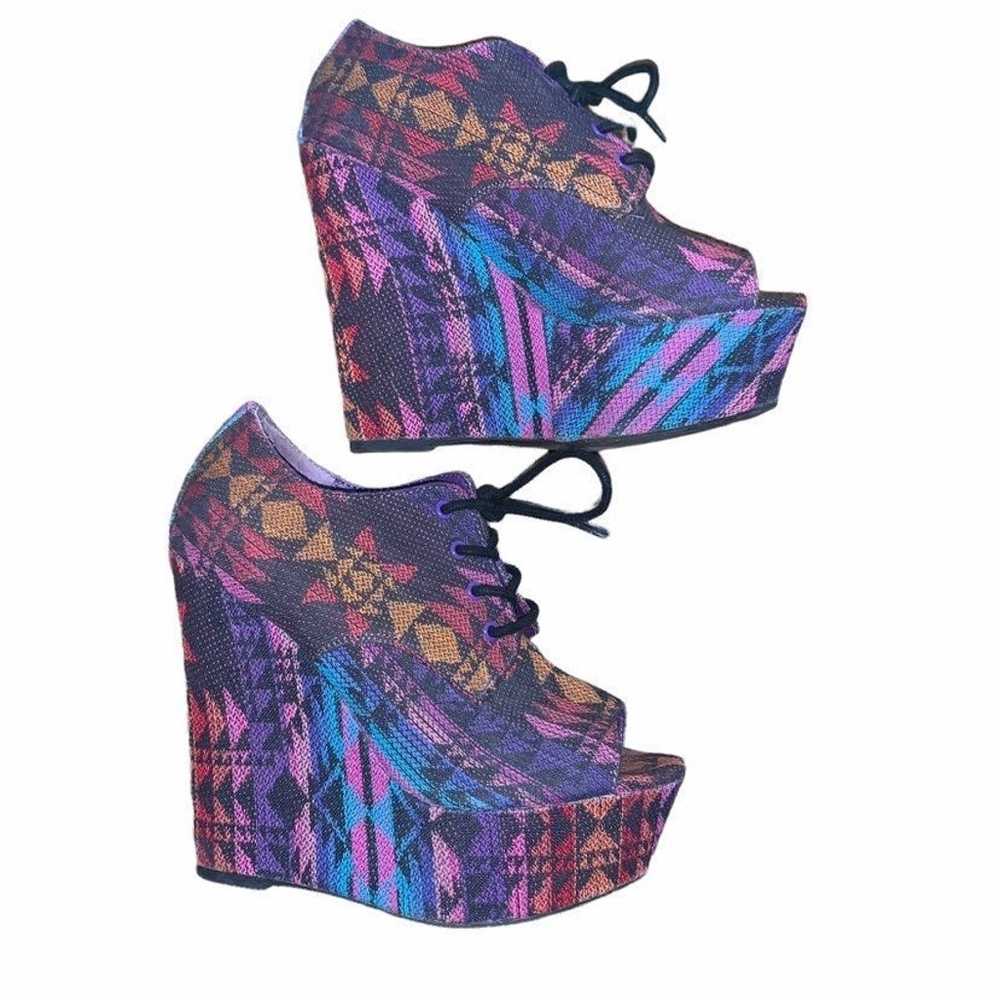 y2k Platforms, Steve Madden, colorful, chunky - image 2