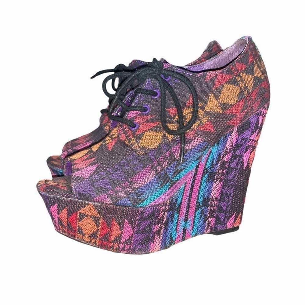 y2k Platforms, Steve Madden, colorful, chunky - image 3