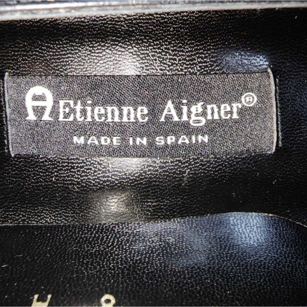Etienne Aigner Navy Leather Pumps Size 8 - image 6