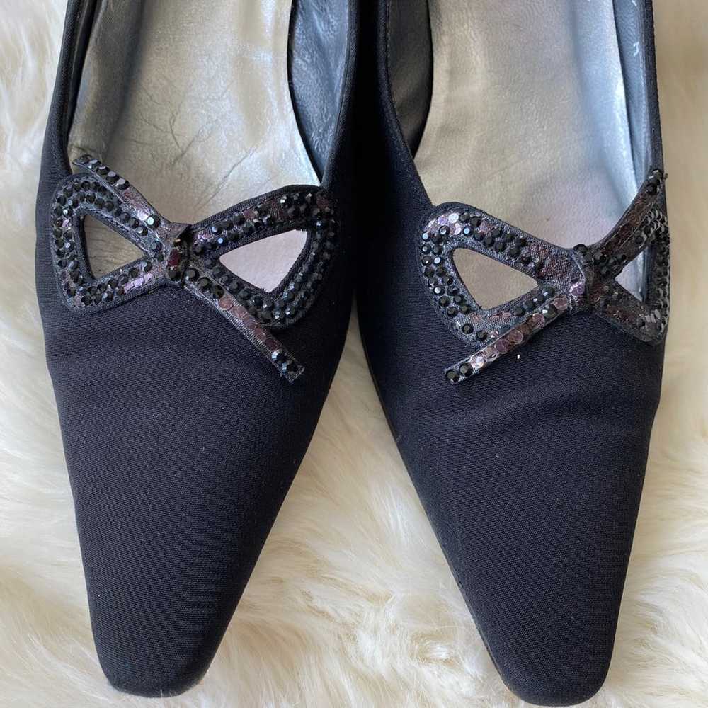 Stuart Weitzman bow rhinestone heels - image 3