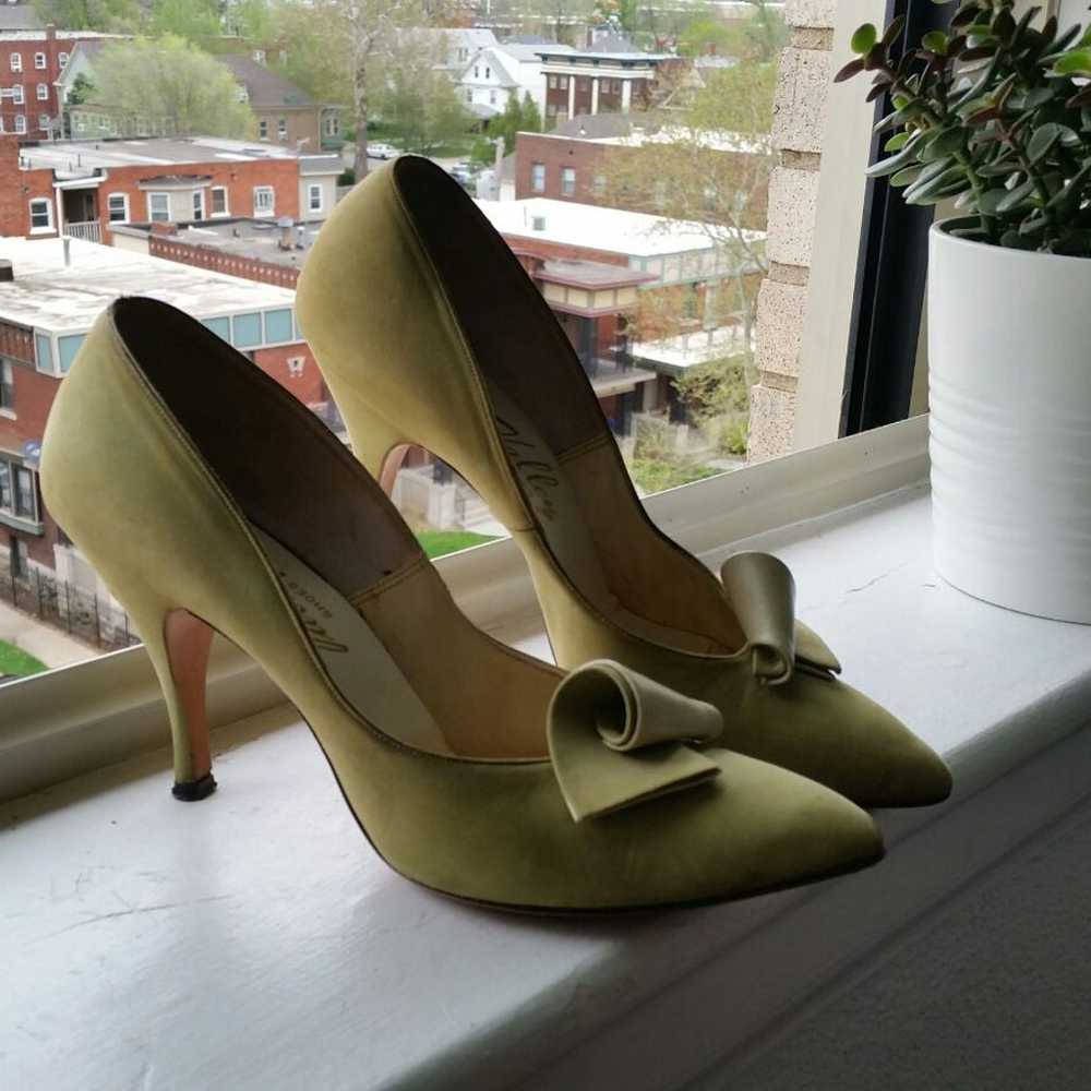 Beautiful 1950s Green High Heel Shoes - Gem