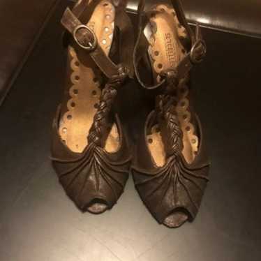 Seychelles Brown Braided Heels Sz 8.5