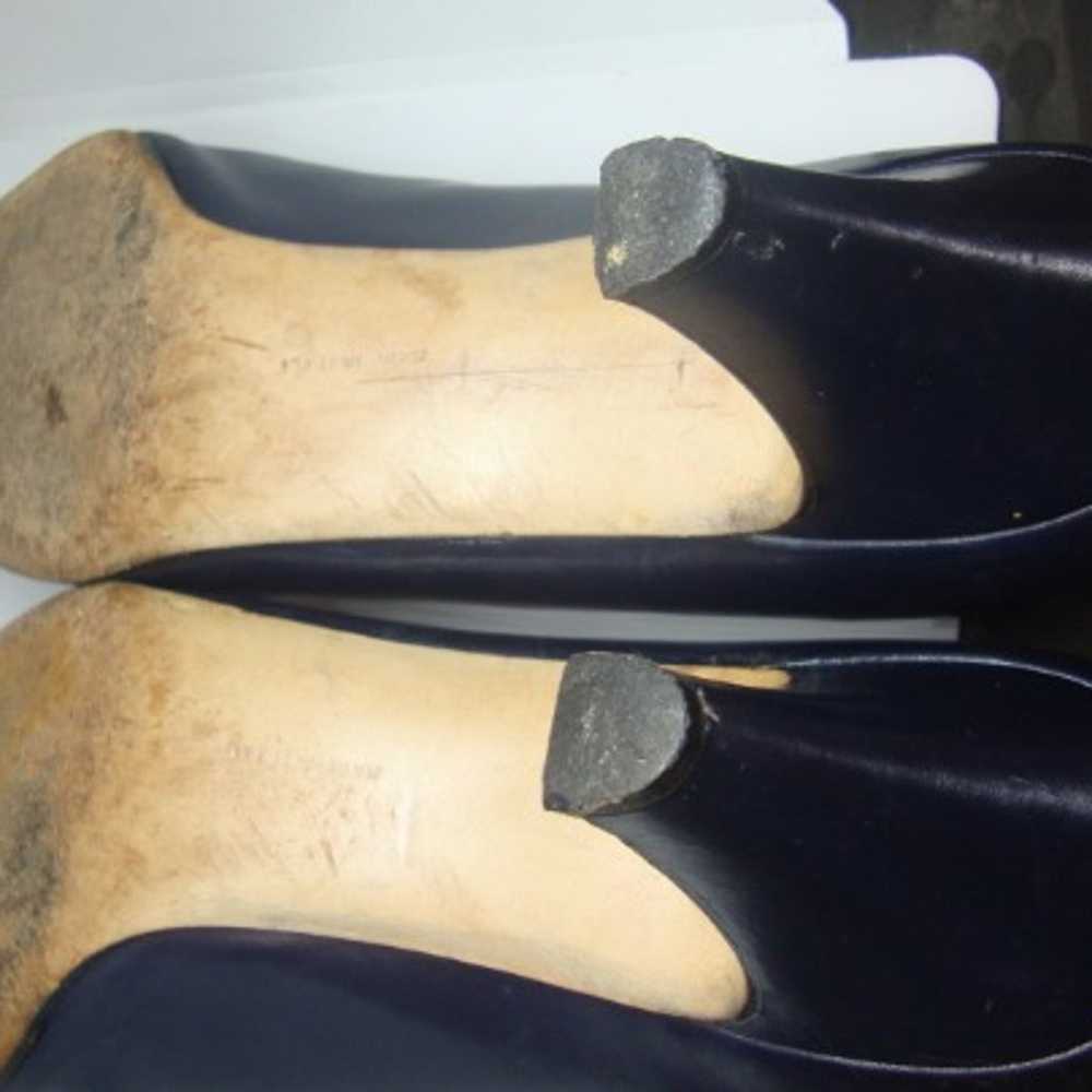 Salvatore Ferragamo VTG Navy Heels, 9.5A - image 7