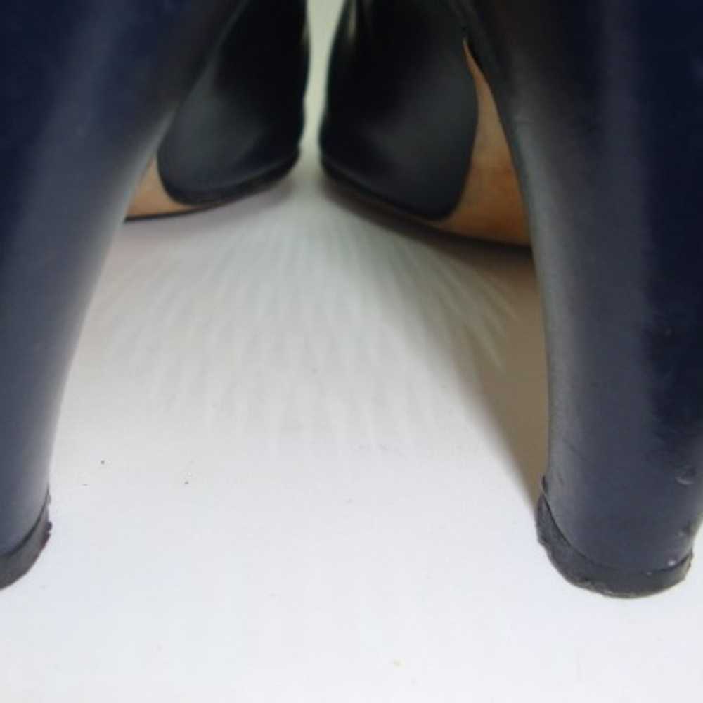 Salvatore Ferragamo VTG Navy Heels, 9.5A - image 8