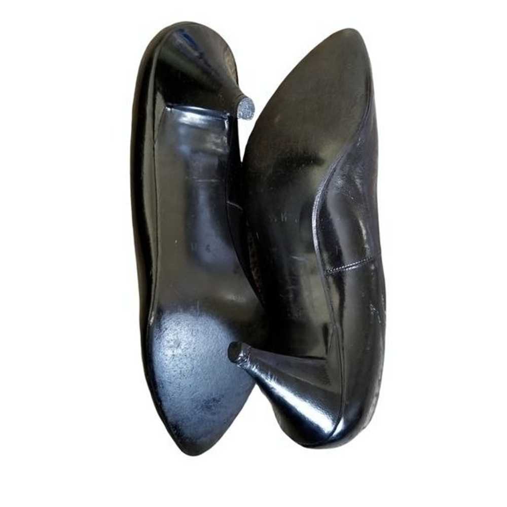 Oleg Cassini Vintage Patent Leather Almond Toe Sl… - image 8