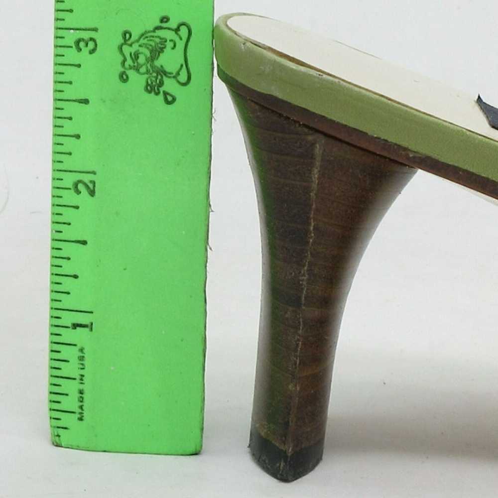 Vintage Plumer Menorca Womens Green Slingback Kit… - image 12