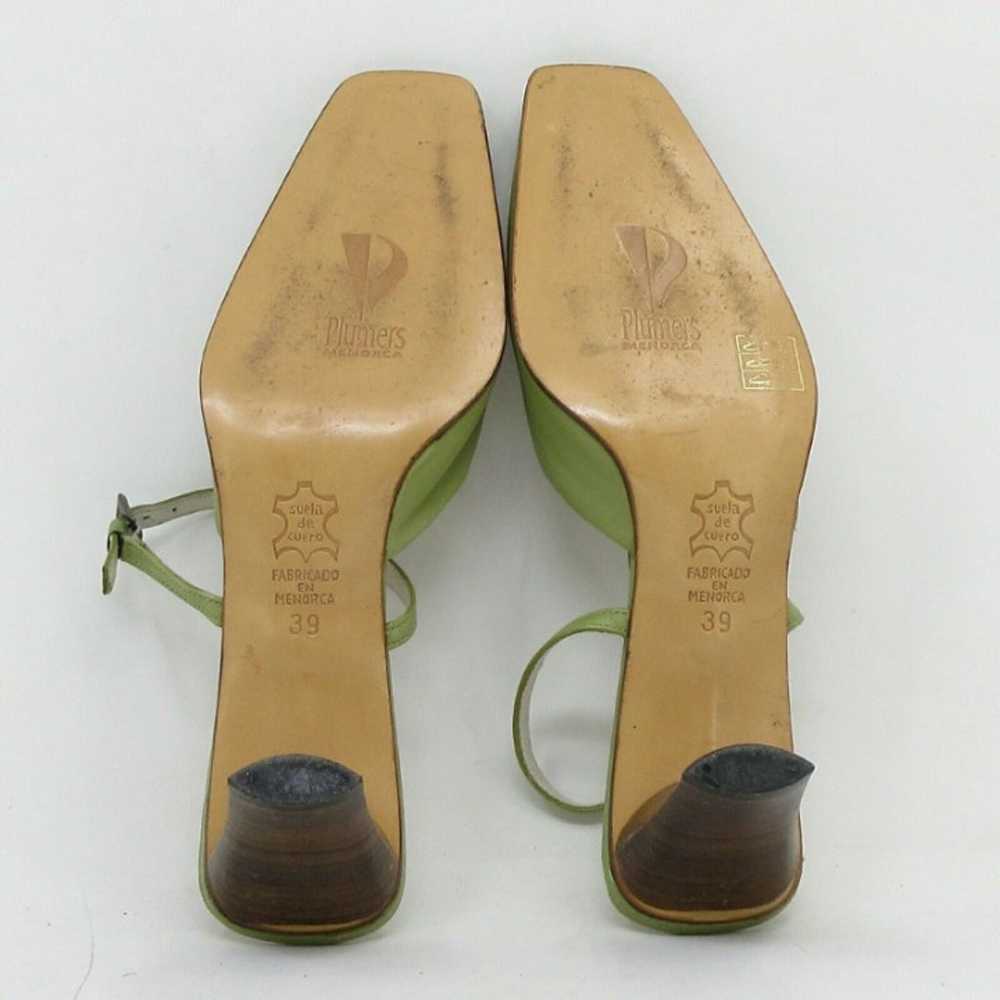 Vintage Plumer Menorca Womens Green Slingback Kit… - image 8