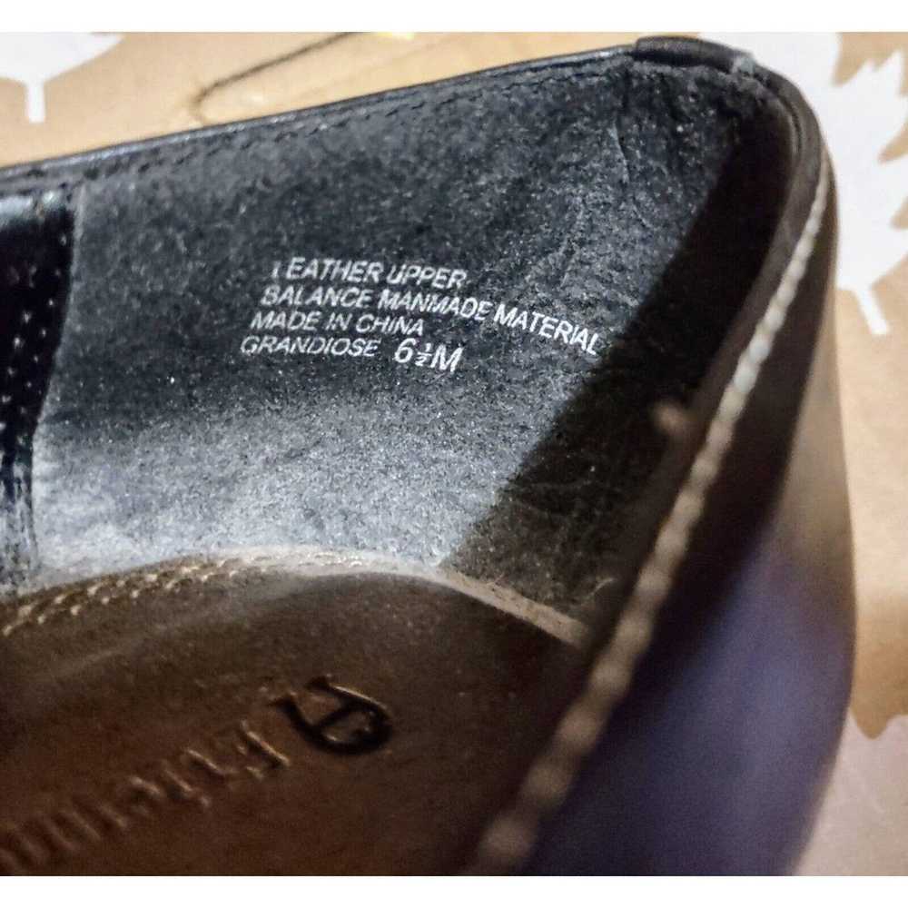 Vintage Etienne Aigner Leather Heels Horsebit Bla… - image 11