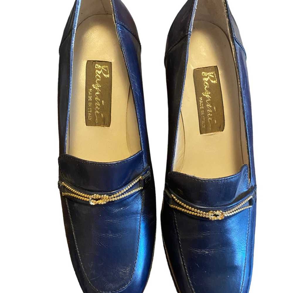 Raspini Vintage Leather Loafer Heels - image 2