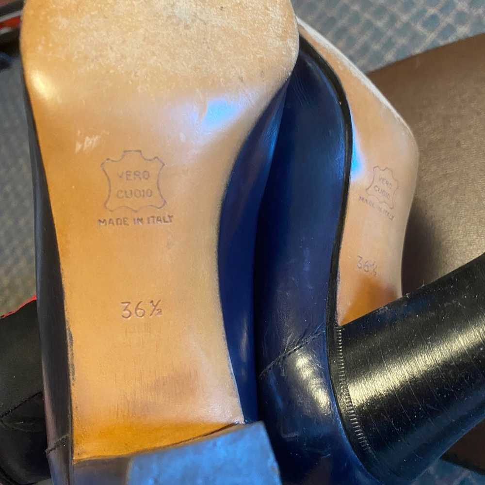 Raspini Vintage Leather Loafer Heels - image 8