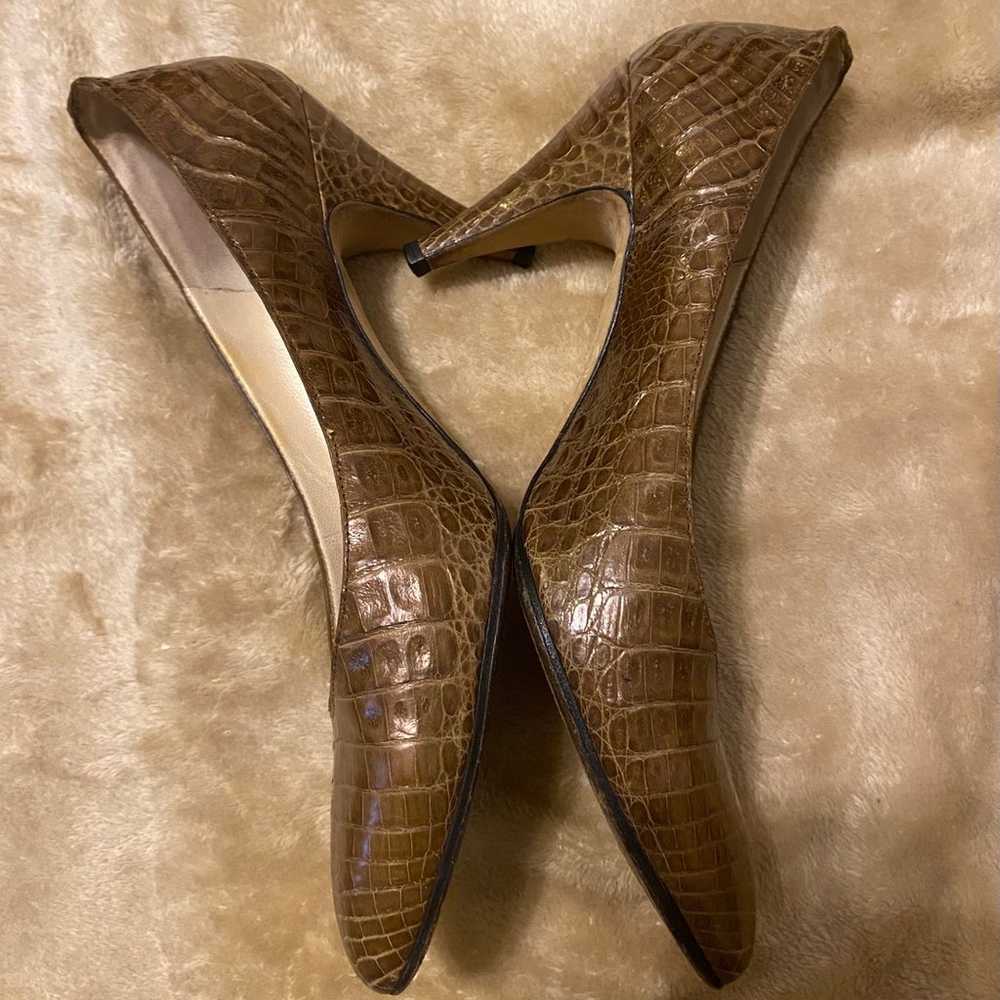 Vintage Cleo Bottier Alligator heels - image 3