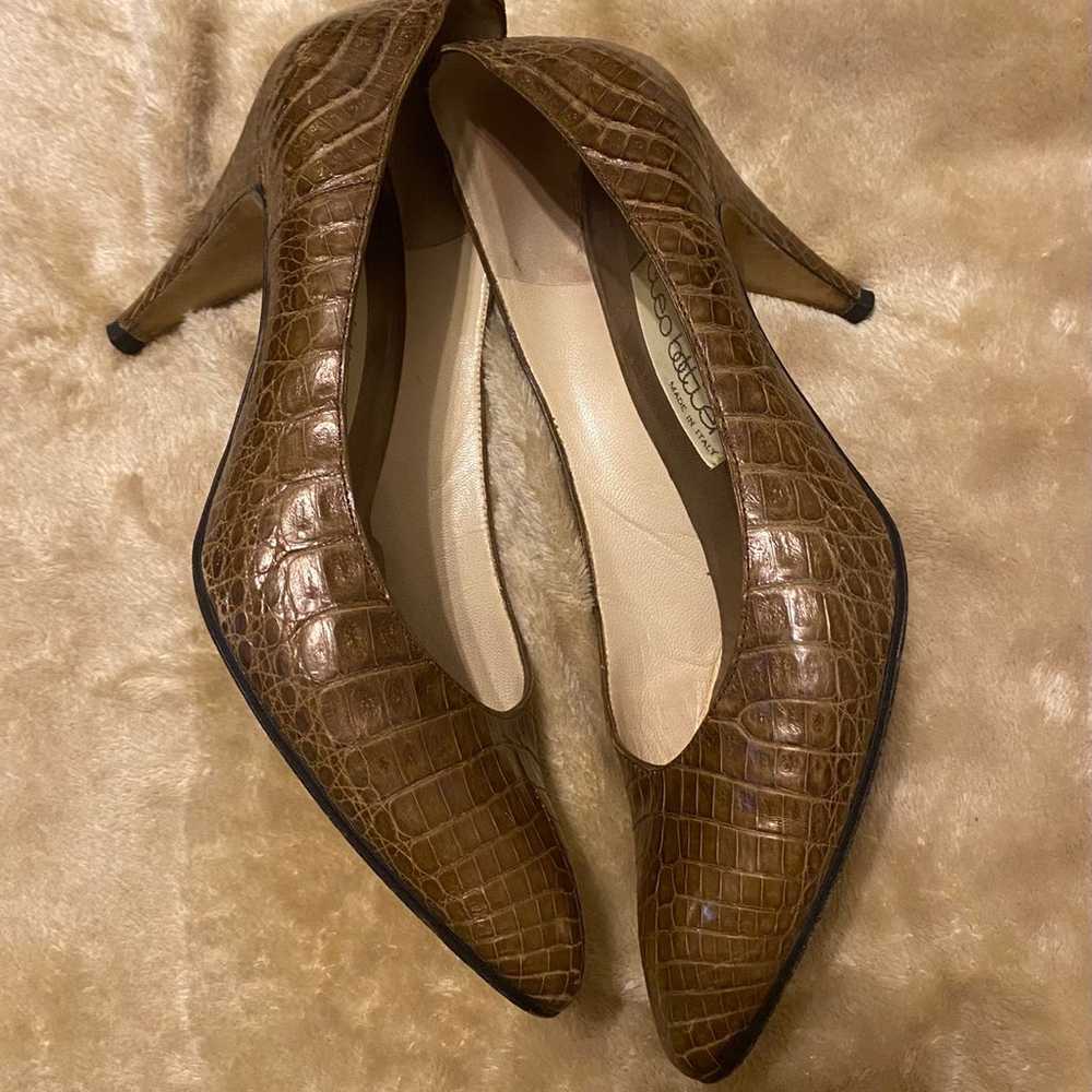 Vintage Cleo Bottier Alligator heels - image 4