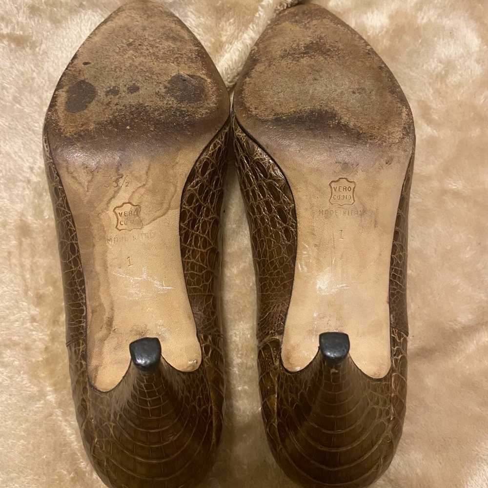 Vintage Cleo Bottier Alligator heels - image 6