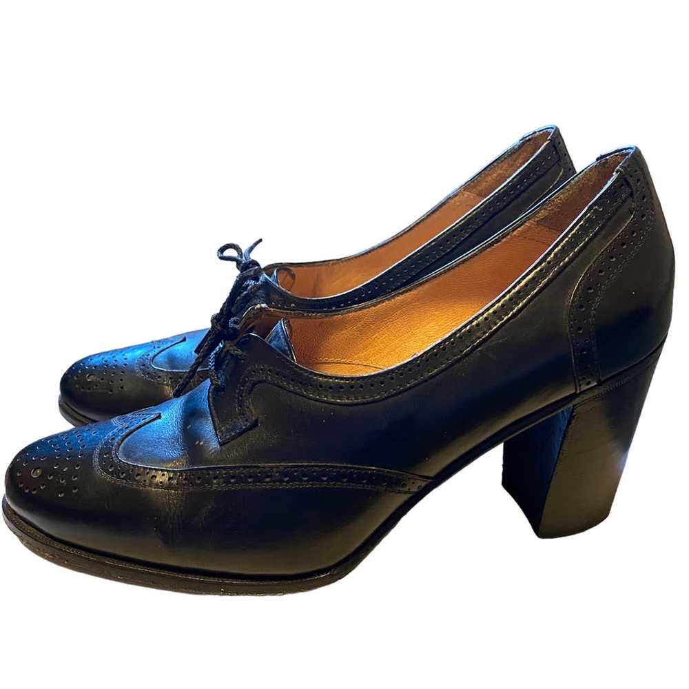 Tanino Crisci Lace Up Oxford Heels - image 1